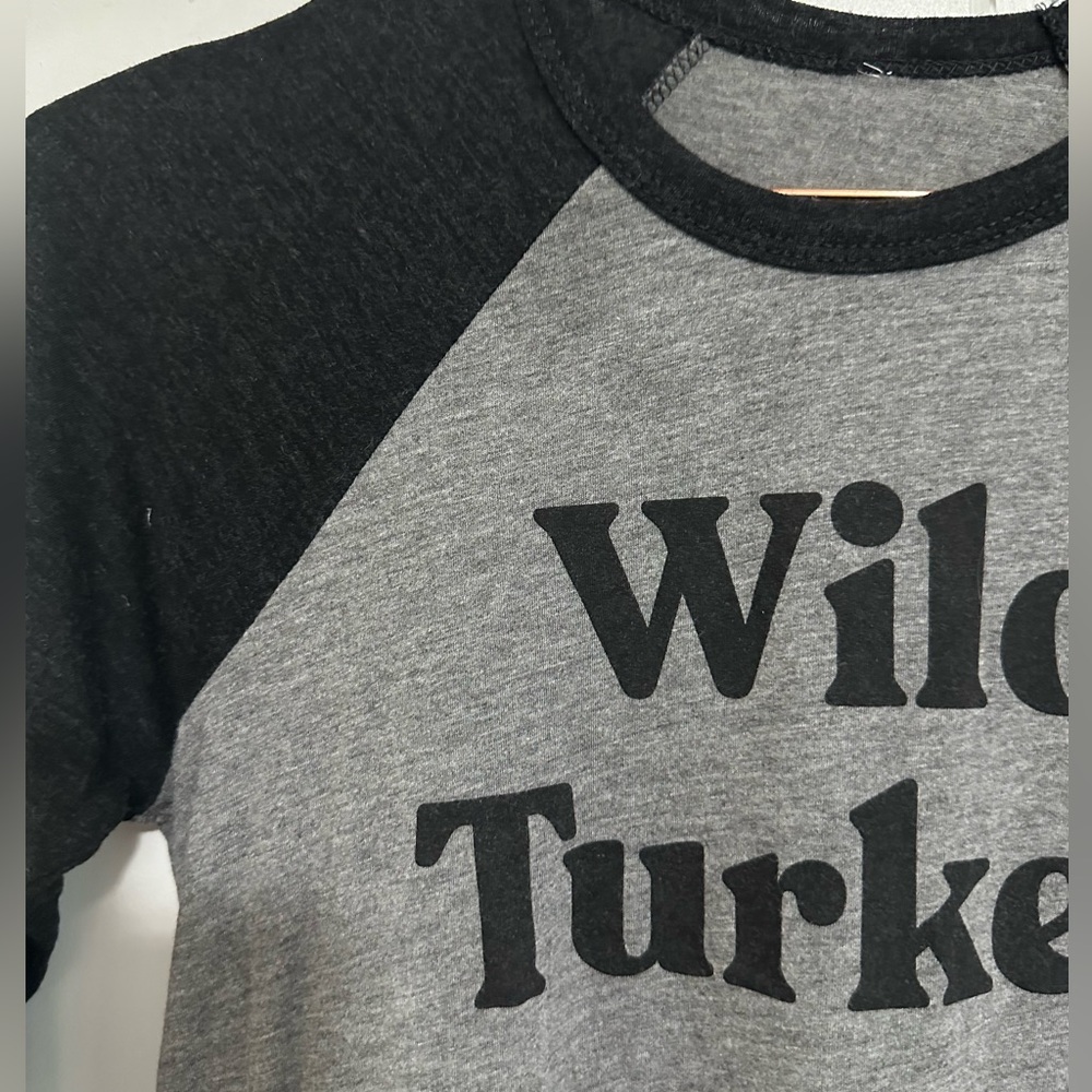 {Rivet Apparel} Wild Turkey Baseball Tee - Sz YL 11-12 🦃 - Picture 6 of 13